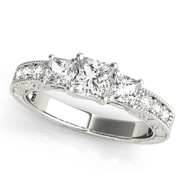 David Stern Jewelers 3 Stone Princess 82819-C