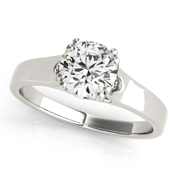 David Stern Jewelers 14kt White Gold Trellis Engagment Ring 82887-3/4