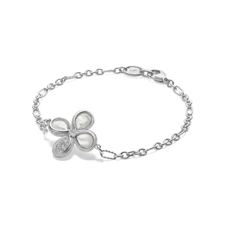 JARDIN BRACELET WITH MOTHER OF PEARL AND DIAMONDS