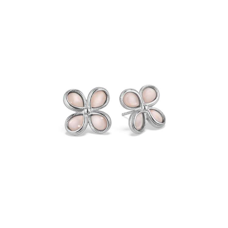 JARDIN STUD EARRINGS WITH PINK MOTHER OF PEARL