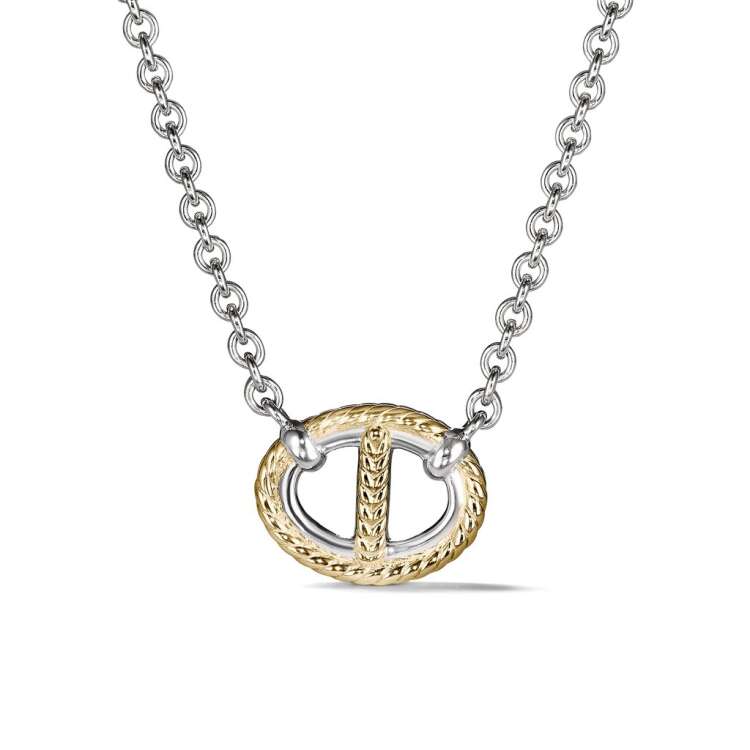 VIENNA SINGLE LINK NECKLACE WITH 18K GOLD